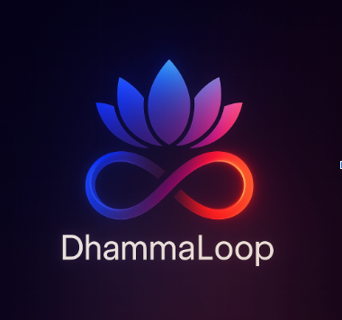 DhammaLoop lotus logo